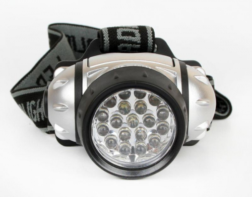 Фонарь налобный LED 5353 19LED 4 режима 3хR03 металлик Ultraflash 10262 фото 5