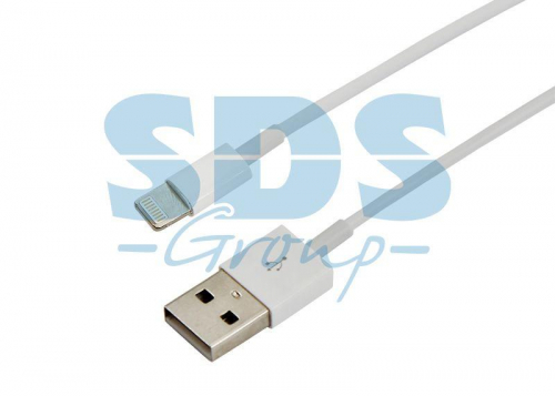 Кабель USB для iPhone 5/6/7 шнур 1м бел. Rexant 18-1121-10 фото 2