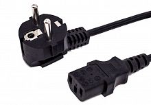 Кабель питания CEE 7/7-С13, 3х0.75, 220В, 10A, 2200 Вт, чёрный, 5м Filum FL-PC10-EU-C13-5M