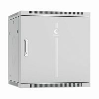 Шкаф телекоммуникационный настенный SH-05F-12U60/45m-R 19дюйм 12U 600x450x635мм разобран. дверь метал. сер. (RAL 7035) Cabeus 10763c