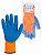 Перчатки плотной вязки акрил с латексным покрытием, "Рельеф", оранж., 10, 10 кл., 125 г, 1 пара, TDM