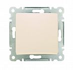 Выключатель 1-кл. СП Lillium IP20 механизм крем. Makel 30010001