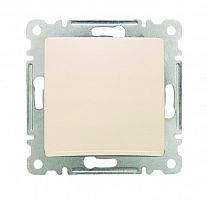 Переключатель проходной 1-кл. СП Lillium IP20 механизм крем. Makel 30010005