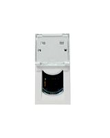 Компьютерная розетка RJ45, UTP, CAT6A, 45х22,5 мм (mosaic), toolles, белая Filum FL-FP112-C6A