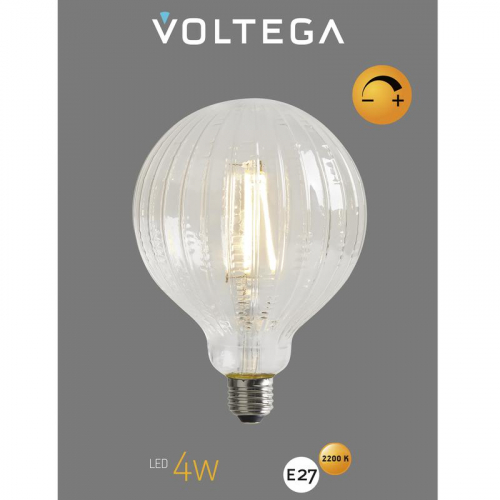 Лампа светодиодная филаментная Loft 271 YX-G125175LXFEC01 4Вт 2200К E27 DIM Voltega 8575 фото 6