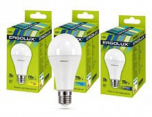 Лампа светодиодная LED-A65-20W-E27-6К ЛОН 20Вт E27 6500К 172-265В Ergolux 13184