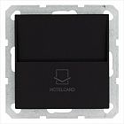 Выключатель карточный 10А IP20 отельный механизм черн. матовый soft touch Jasmart G6209PB