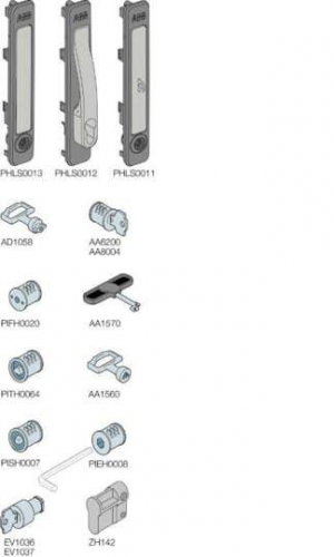 Ручка двери для полуцилиндра (зап. часть) ABB 1STQ002283B0000