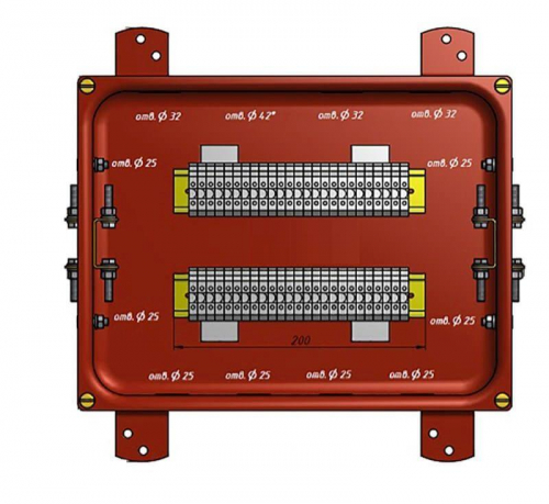 Коробка КС-30 УХЛ1.5 IP65 метал. заглушки ГОФРОМАТИК zeta30355