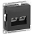 Розетка компьютерная 2-м AtlasDesign RJ45 кат.6A механизм карбон SE ATN001088