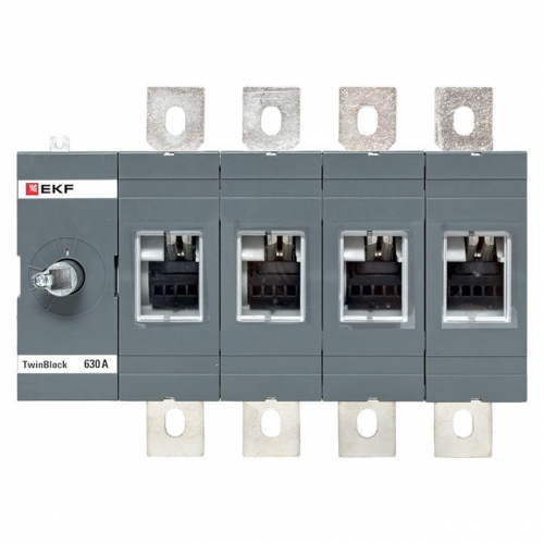 Рубильник 4п 630А без рукоятки управления TwinBlock EKF tb-s-630-4p фото 2
