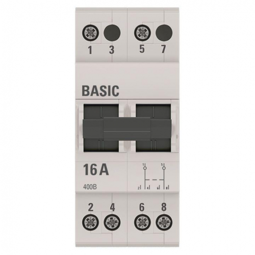 Переключатель трехпозиционный 2п 16А Basic EKF tps-2-16 фото 3