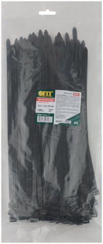 Хомут для проводов 7.6х300мм нейлон. черн. (уп.100шт) FIT 60361 фото 3