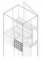 Перегородка верт. задняя H=200мм W=400мм ABB 1STQ008765A0000