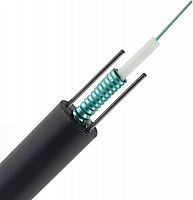 Кабель оптический 24 волокна (2 трубки по 12 волокон) G.652D, loose tube, внешний (PE), бронированный сталь. гофр. лентой,  1,5 кН, чёрный Filum FL-GYXTW-2/24G652