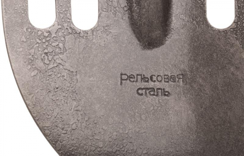 Лопата штыковая облегченная 210х385х1440мм V-ручка; деревянный черенок; рельсовая сталь 77192 фото 5