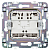 Выключатель жалюзи SKANDY 10А SK-V12Gr сер. IEK SK-V15-0-10-K03