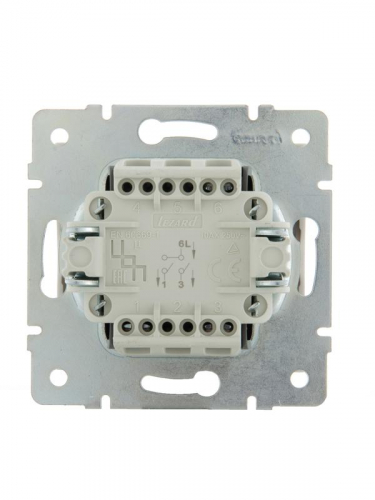 Выключатель 2-кл. СП Rain IP20 механизм бел. LEZARD 703-0288-101 фото 3