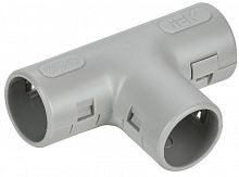 Тройник для жестких труб d20мм TIG-20 ELASTA IEK CTA10D-TIG20-K41-050