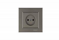 Розетка 1-м СП Karea 10А IP20 б/з зел. Makel 56052022