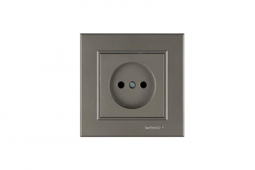 Розетка 1-м СП Karea 10А IP20 б/з зел. Makel 56052022