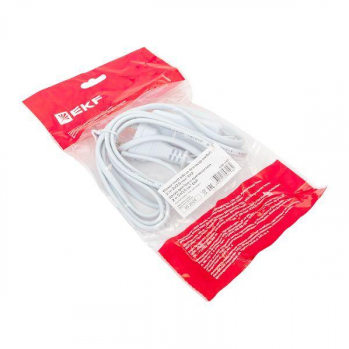 Шнур для бра с выключателем 2м 2х0.5кв.мм EKF ASB-610 фото 4