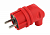 Вилка 90град. V9-RED-IP44 16А IP44 с заземл. каучук красн. Эра Б0044549