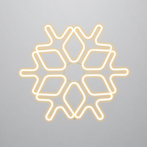 Фигура светодиодная "Снежинка" 60х60см 720LED тепл. бел. 50Вт IP65 гибкий неон Neon-Night 501-326