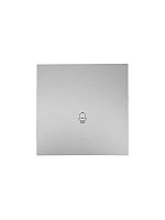 Кнопка звонка СП ZIMA IP20 безвинтов. зажим механизм сер. матов. LEZARD 704-7488-103QC