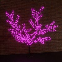 Дерево светодиодное "Сакура" 1.5м d кроны 1.8м 864LED фиолет. 60Вт 24В IP65 понижающ. трансф. в компл. Neon-Night 531-106