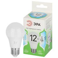 Лампа светодиодная GREEN LINE A60-12W-840-E27 GL 12Вт груша 4000К яркий свет бел. E27 Эра Б0067107