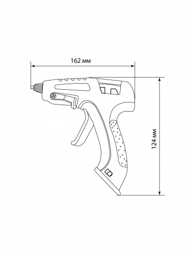 Клеевой пистолет аккумуляторный КПА-15, 7 мм, 3,7 В 2,9 А*ч Li-Ion, USB, 15 Вт, Т=220 С "Гранит" TDM фото 2