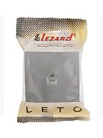 Розетка компьютерная 1-м ОП RJ45 LETO платина LEZARD 752-3500-139