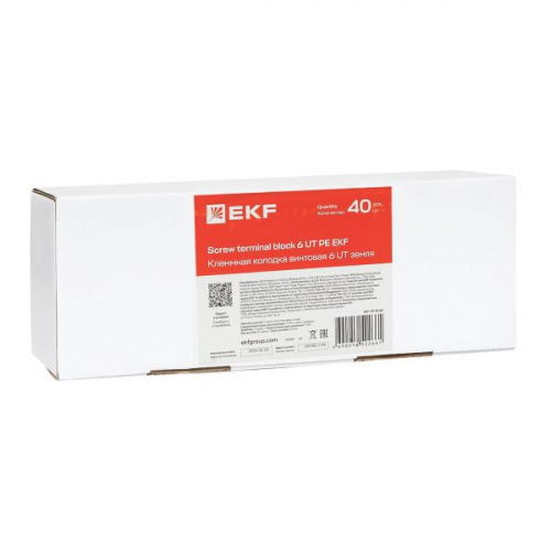 Колодка клеммная винтовая 6 UT земля EKF scr-ut-6-pe фото 9