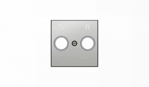 Накладка для TV-R розетки SKY нерж. сталь ABB 2CLA855000A1401