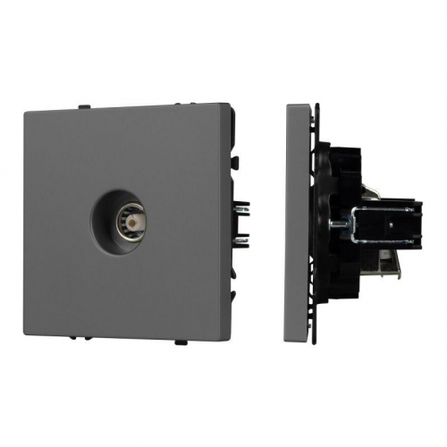 Механизм телевизионной розетки SCT-NOBE-MTV1-SFPL-GR сер. базальт Arlight 054295