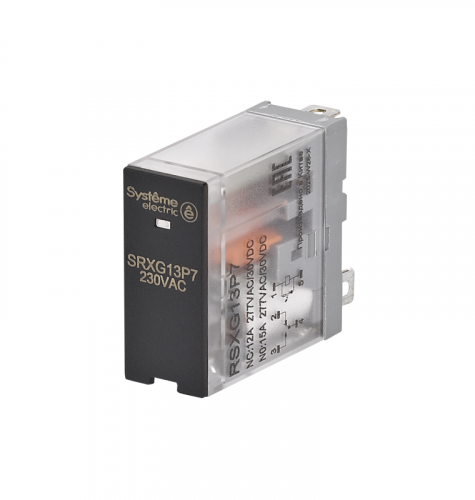 Реле 12А 1перекл. 230В AC LED SE RSXG13P7