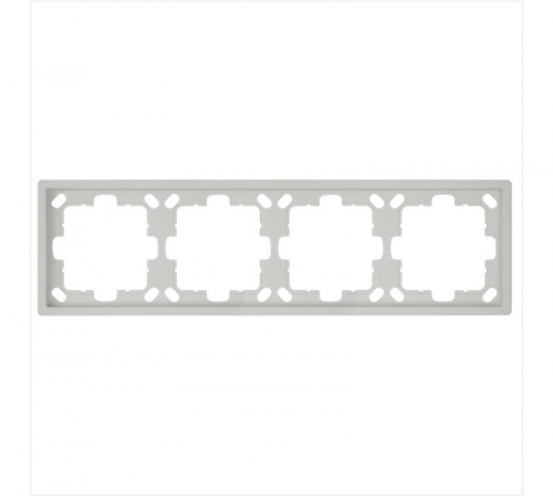 Рамка 4-м СП FD тауп матов. soft touch Jasmart FD1004PTM фото 2