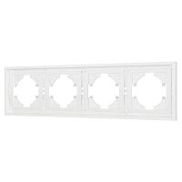Рамка 4-м FRM-TENDO-SFPL-4-WH пластик. бел. Arlight 054656