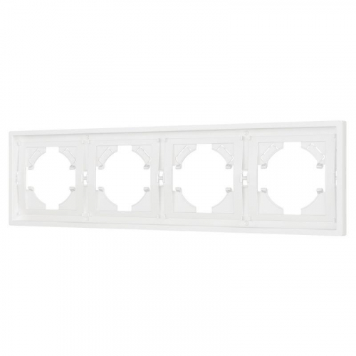 Рамка 4-м FRM-TENDO-SFPL-4-WH пластик. бел. Arlight 054656