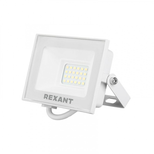 Прожектор СДО 30Вт 2400лм 5000К бел. корпус Rexant 605-025