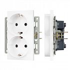 Механизм электрической розетки SCT-MEUD-PL-WH (250В 16А) Arlight 043764