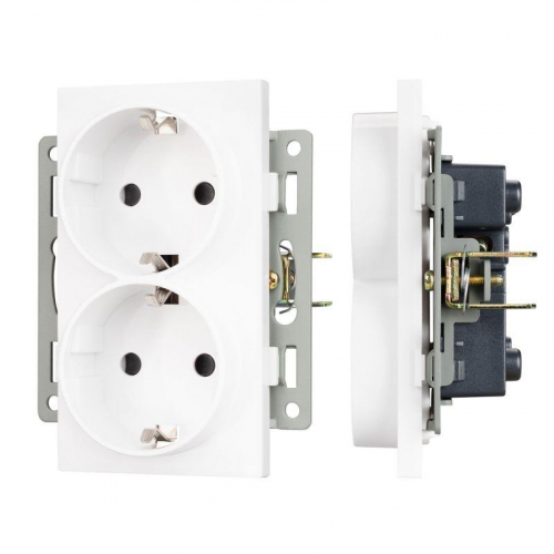Механизм электрической розетки SCT-MEUD-PL-WH (250В 16А) Arlight 043764