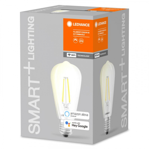 Лампа светодиодная SMART+ Filament Edison Dimmable 60 5.5Вт E27 LEDVANCE 4058075528277 фото 2