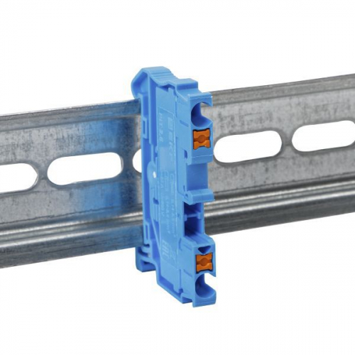 Клемма проходная Push-in 2.5кв.мм син. EKF PIT-2.5-b фото 2
