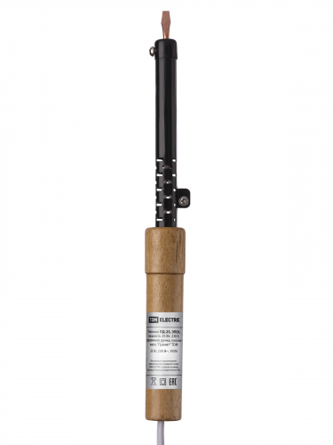Паяльник ПД-25, ЭПСН, мощность 25 Вт, 230 В, деревянная ручка, плоское жало, "Гранит" TDM фото 3
