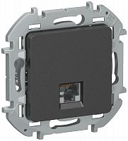 Розетка компьютерная IEKINSPIRIA RJ45 кат.6 UTP антрацит IEK 6738331