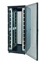 Шкаф Racknet S3000 47U 800х1000 передн. дверь перфорир. одностворчат.; задн. дверь перфорир. двухстворчат. черн. Eurolan 60F-47-8A-34BL