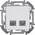 Розетка компьютерная 2-м Inspiria RJ45 кат.6 UTP механизм бел. IEK 673840