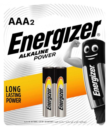 Элемент питания алкалиновый AAA/LR03 ENR POWER E92 BP2 (блист.2шт) Energizer E300132702